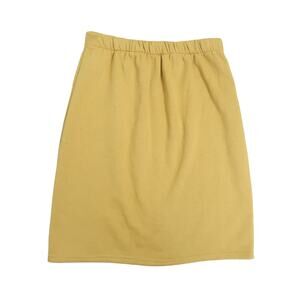 Vintage 80s Emporio Gitano mustard yellow mini sweat skirt M